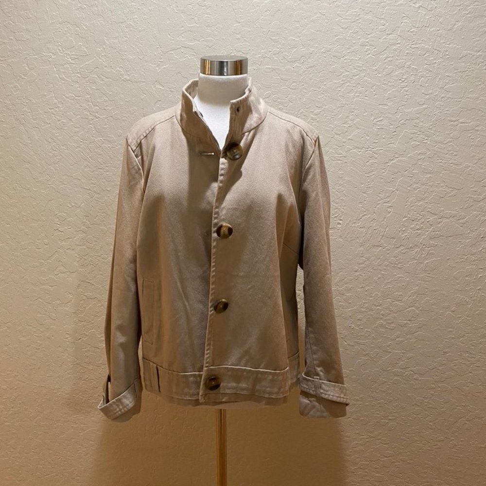 Old Navy khaki large button detail jacket XXL